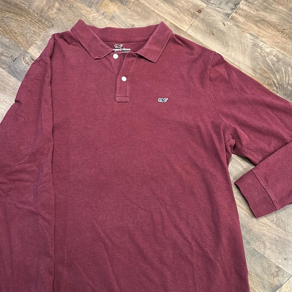 Vineyard Vines Long-Sleeve Stretch Heather Pique Polo